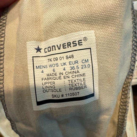 RARE Converse Knee High XXHI Patchwork sneaker Women's S6 UNIQUE & CUTE VINTAGE - Picture 11 of 16